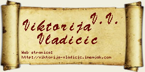 Viktorija Vladičić vizit kartica